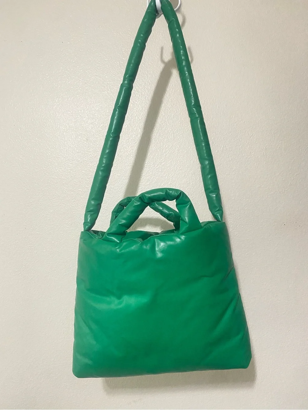 KASSL Editions Pillow Bag Small Oil Green Padded Shoulder Crossbody Bag